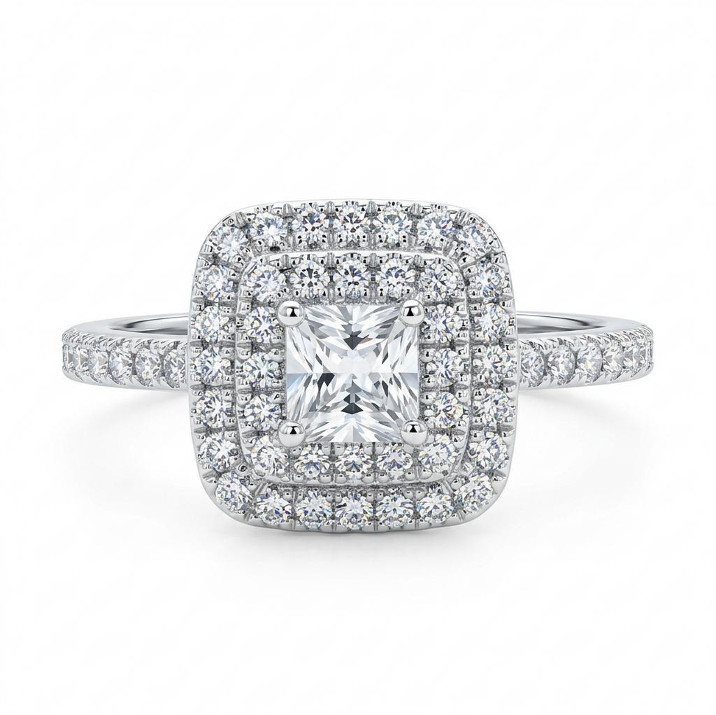 Princess Pavé Ring