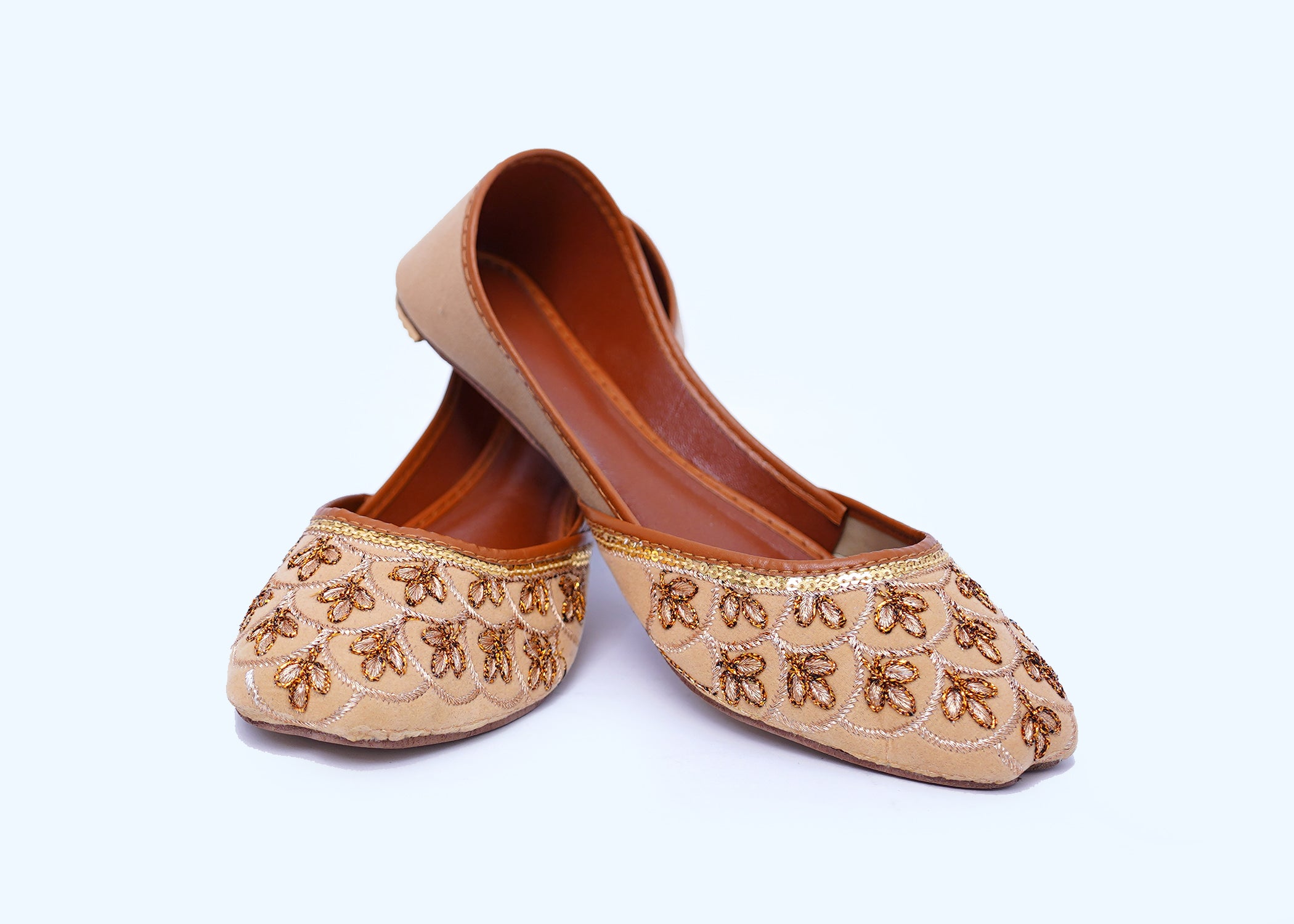 Golden Petal Khussa