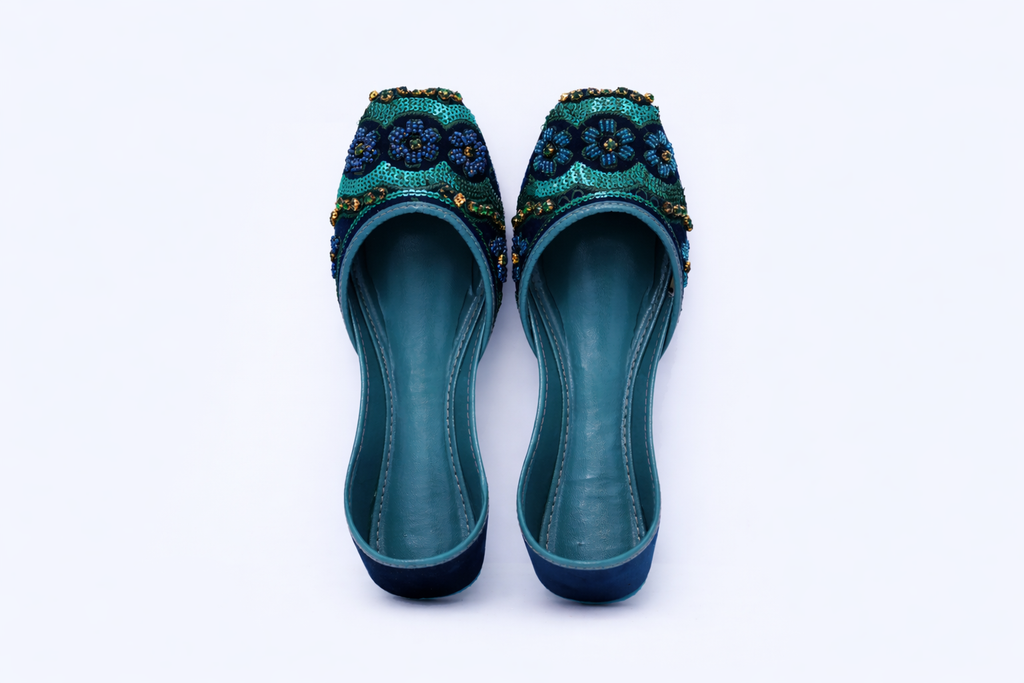 Oceanic Teal Beadwork
