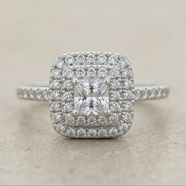 Princess Pavé Ring