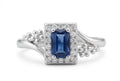 Sapphire Bypass Ring