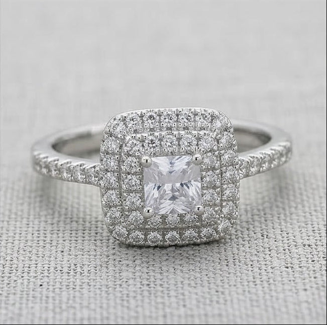 Princess Pavé Ring