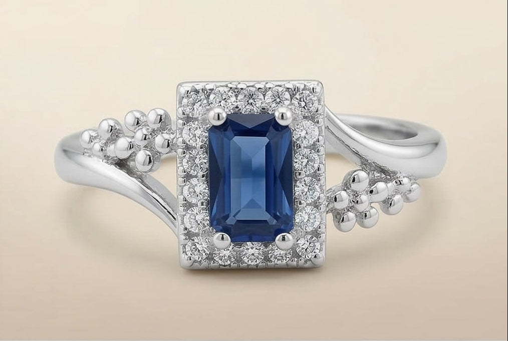 Sapphire Bypass Ring