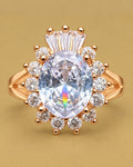 Sunburst Oval Halo