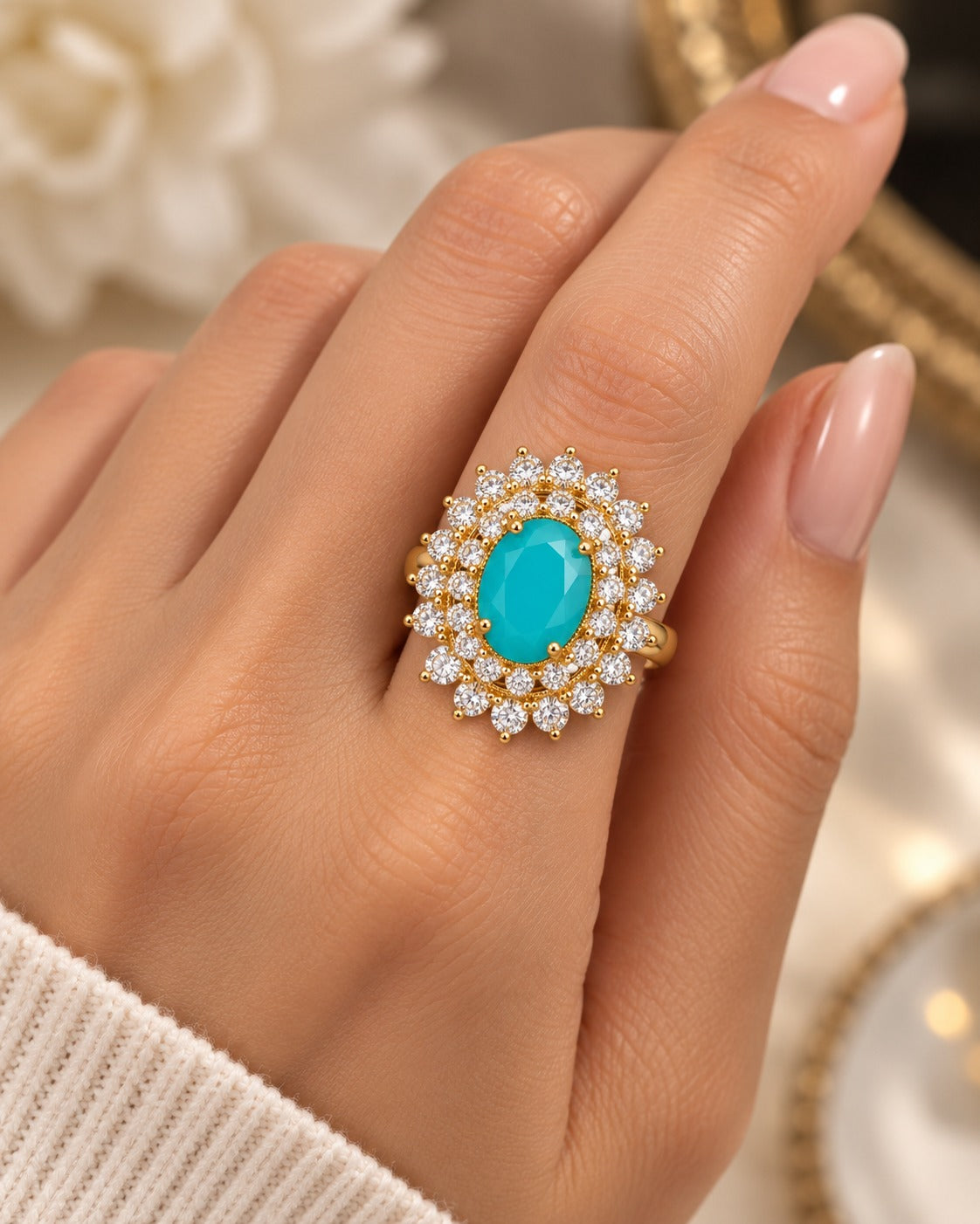 Turquoise Empress Ring