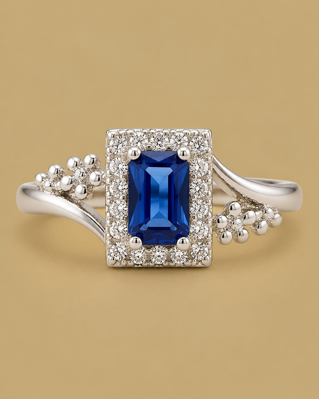 Sapphire Bypass Ring