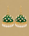 Emerald Heart Jhumkas