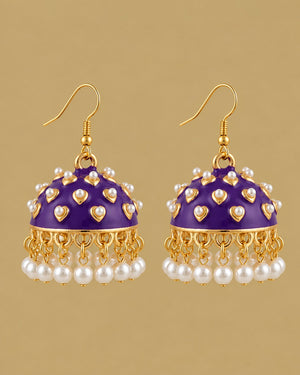 Purple Royal Jhumkas