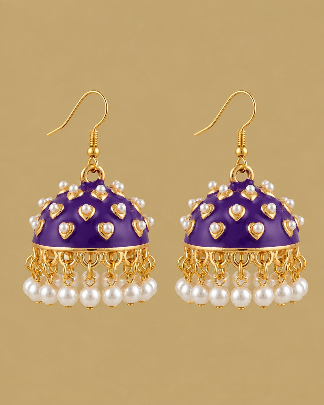Purple Royal Jhumkas
