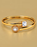 Crystal Open Cuff Bangle