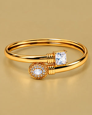 Crystal Open Cuff Bangle