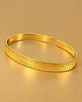 Golden Diagonal Bangle