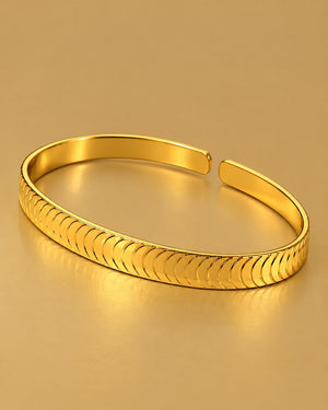 Golden Diagonal Bangle