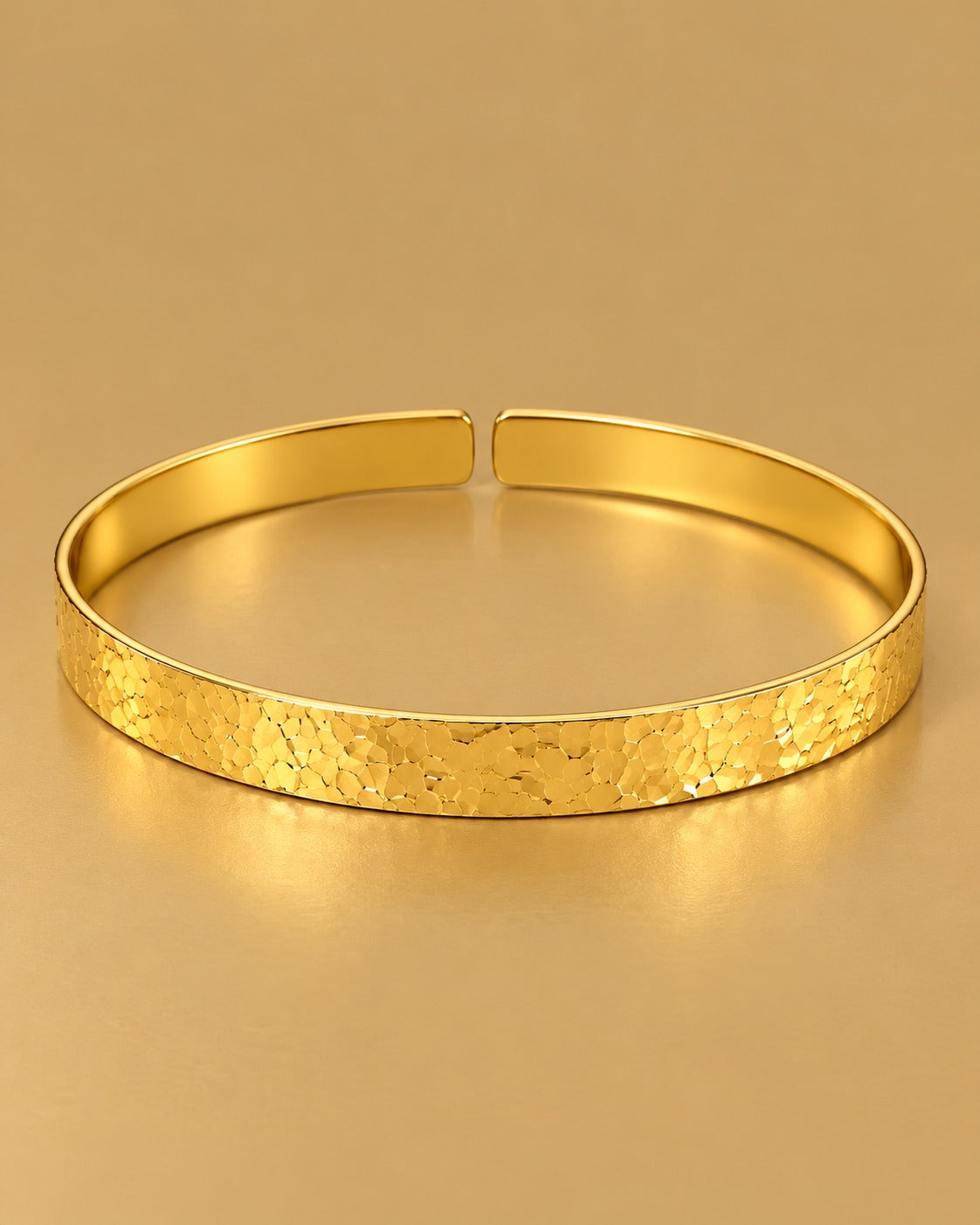 Golden Textured Bangle