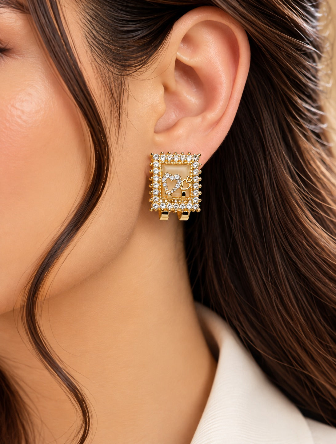Heart Charm Earrings