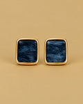 Midnight Marble Studs