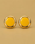 Mustard Glow Studs