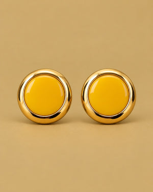 Mustard Glow Studs