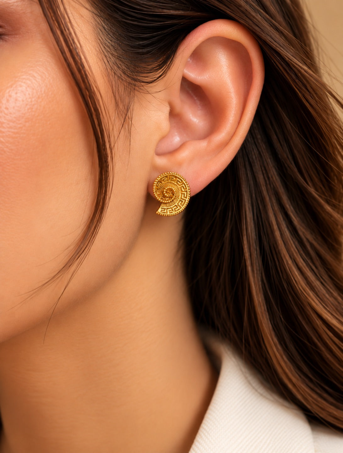 Spiral Statement Studs
