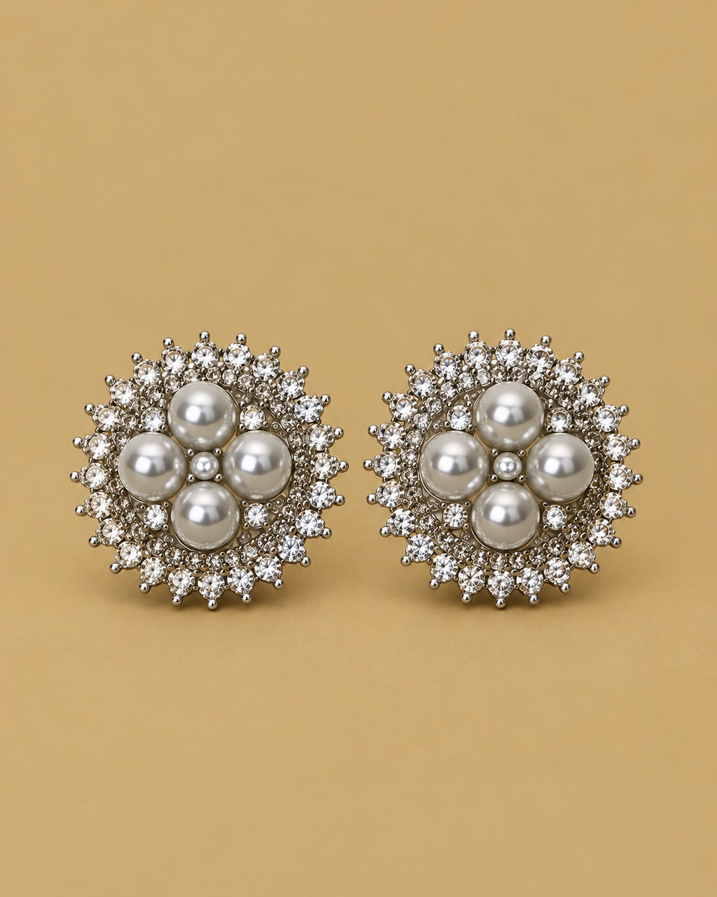 Silver Pearl Studs