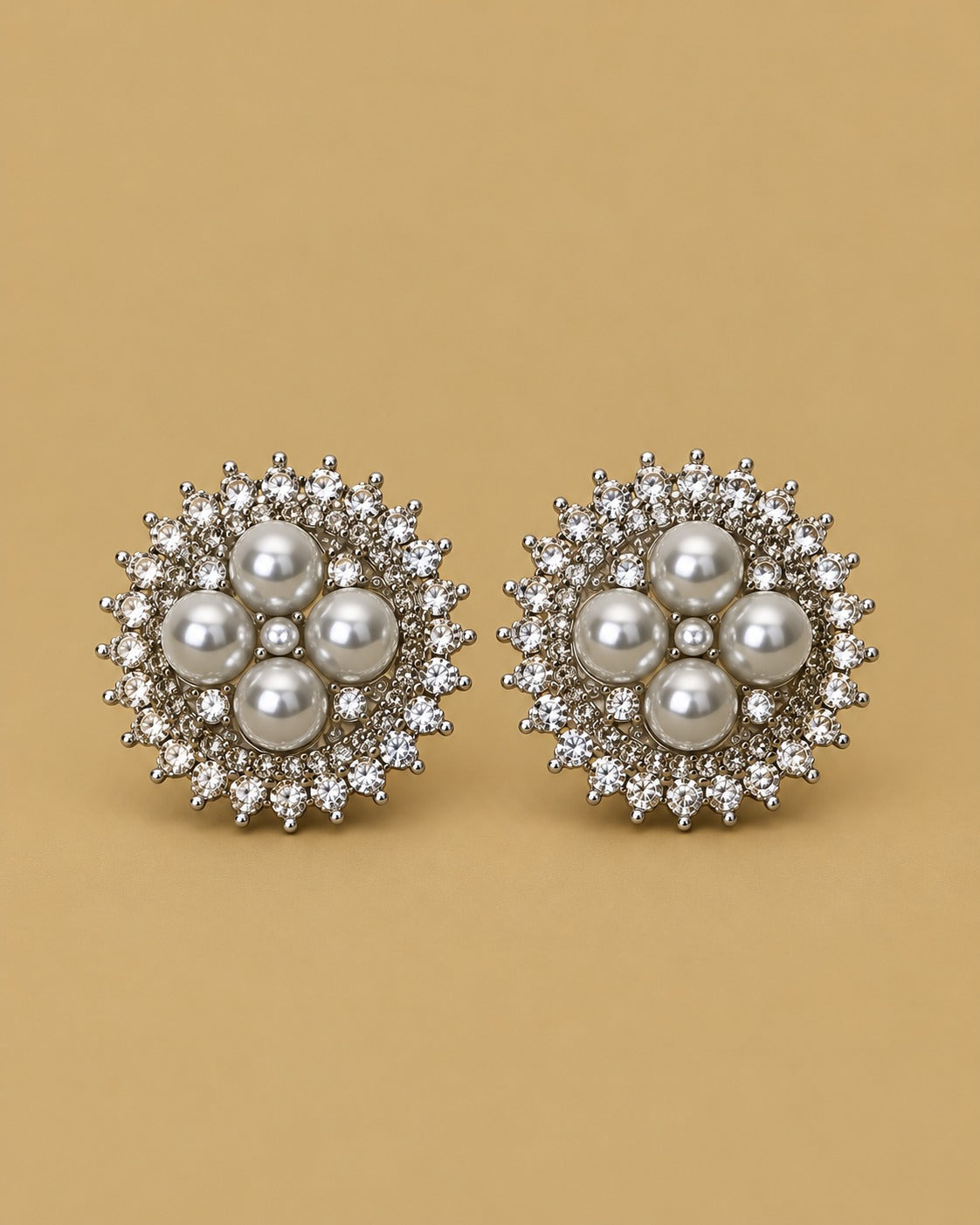 Silver Pearl Studs