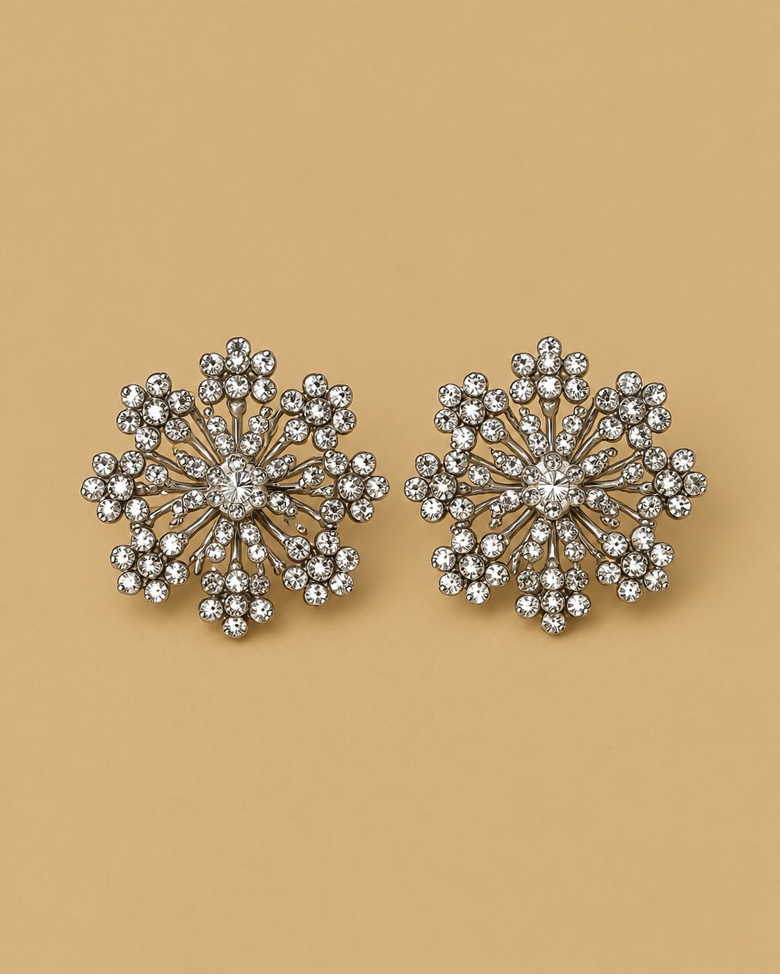 Crystal Snowflake Studs