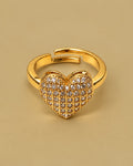 Pave Heart Ring