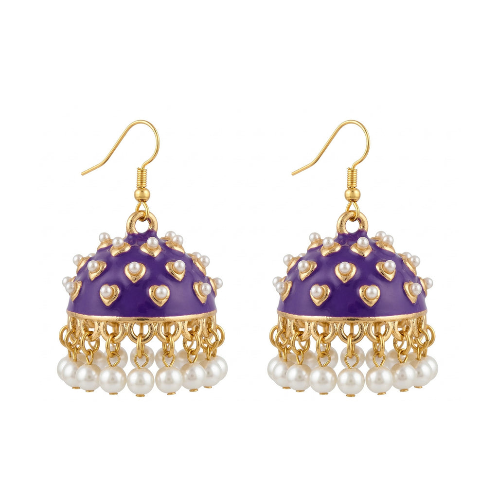 Purple Royal Jhumkas