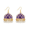 Purple Royal Jhumkas