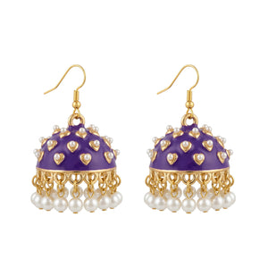 Purple Royal Jhumkas