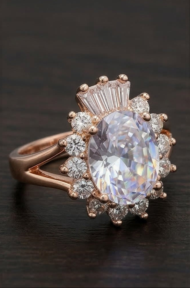Sunburst Oval Halo